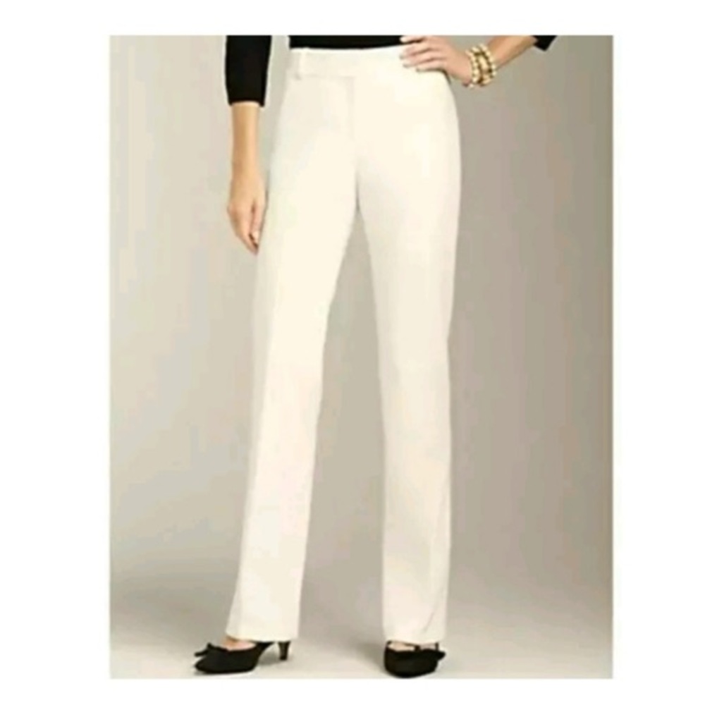 Talbots Heritage Ivory Bootcut Pants